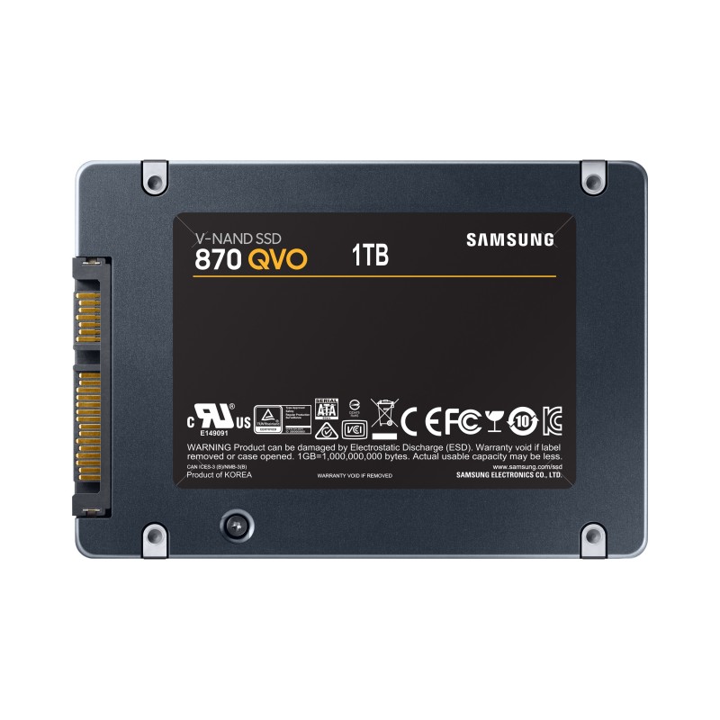 870 QVO MZ-77Q1T0BW - SSD - verschlusselt - 1 TB - intern - 2.5" (6.4 cm)